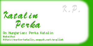 katalin perka business card